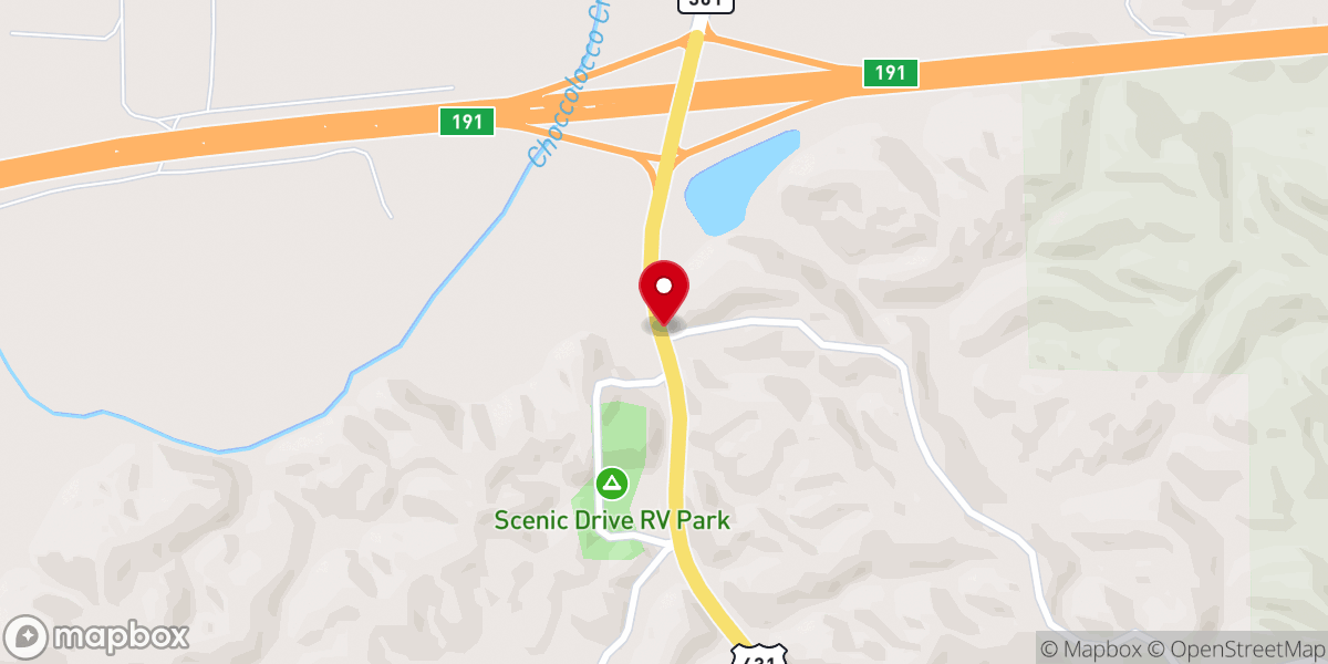Map showing location of Harvest International Ministry