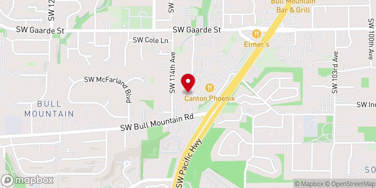 Map showing location of Tigard First Church of Christ, Scientist