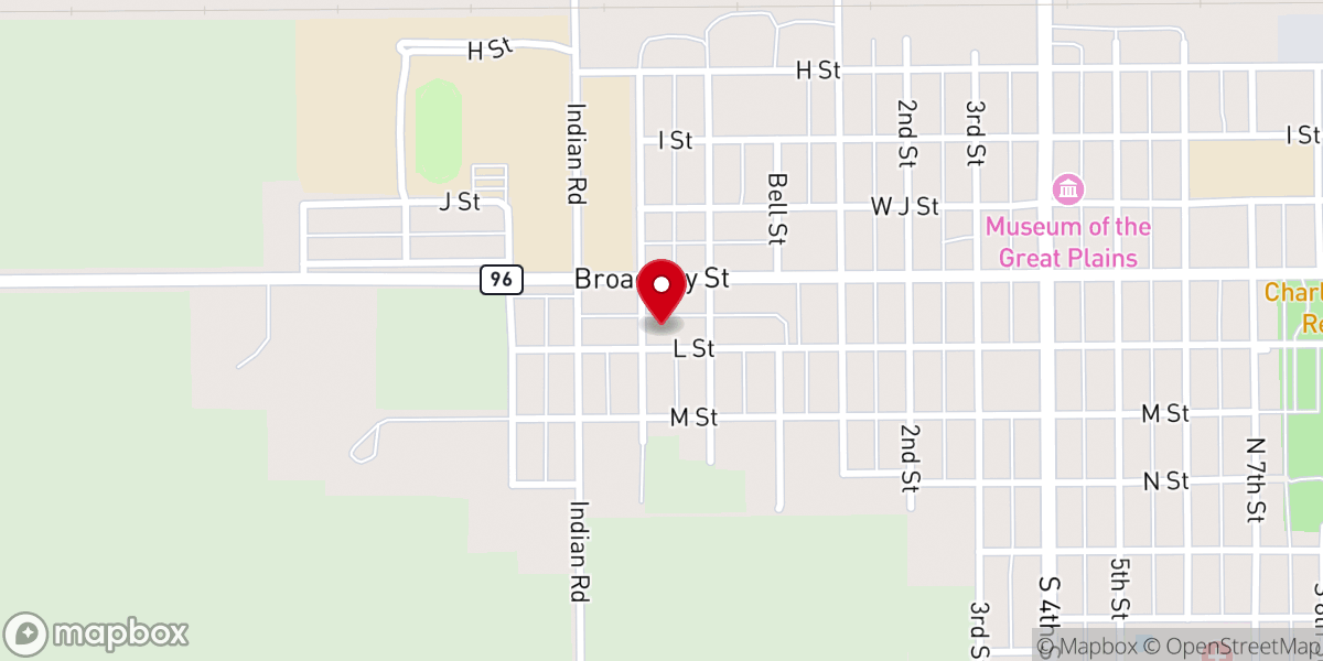 Map showing location of Trinity Church