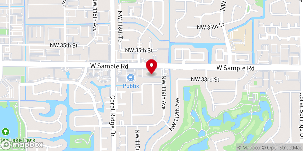Map showing location of ADBELEM - USA Coral Springs