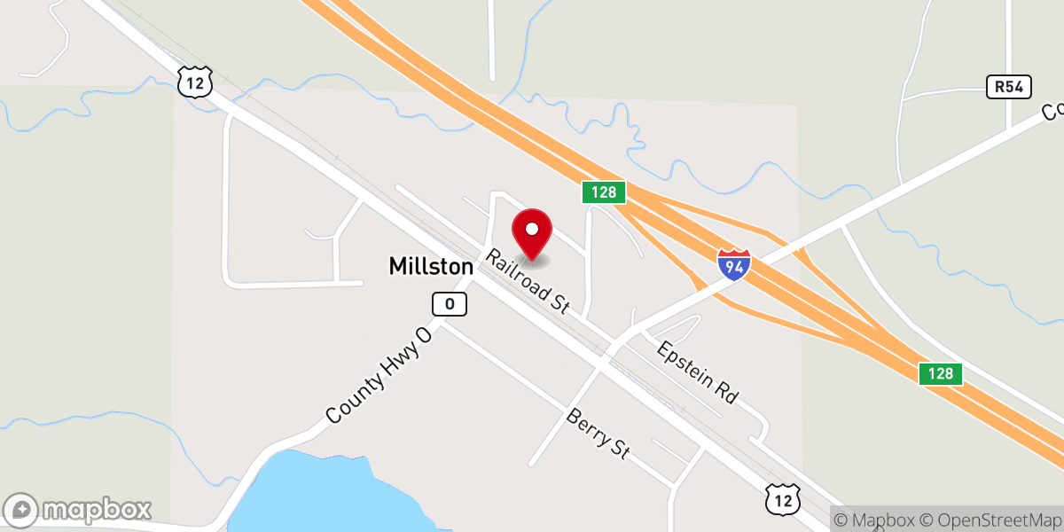 Map showing location of Trinity Lutheran Church