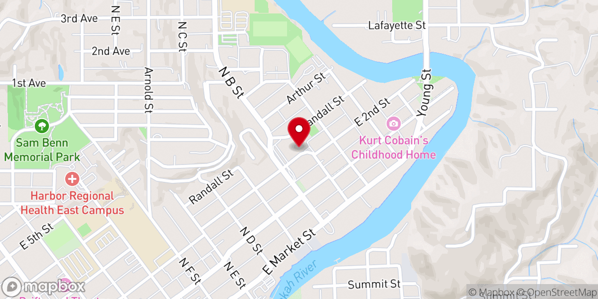Map showing location of Minestry Faith House