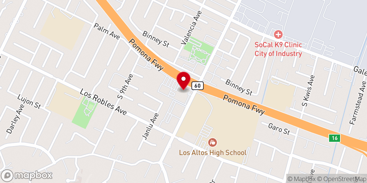 Map showing location of St. John Vianney Catholic Church