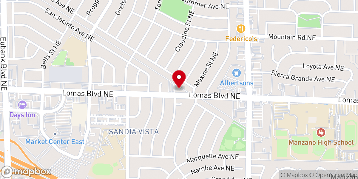 Map showing location of Messiah Lutheran Church