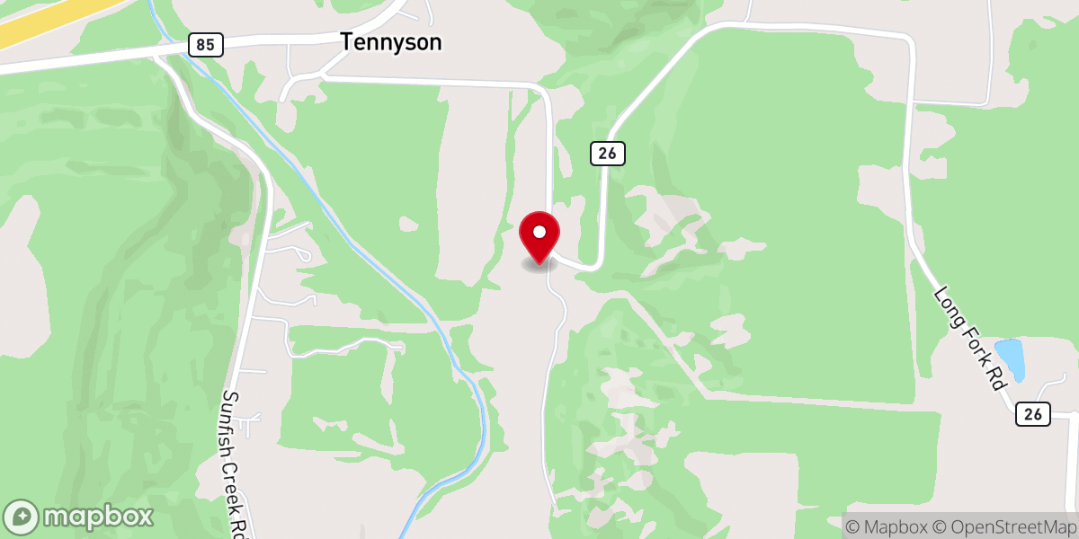 Map showing location of Liberty Life Sanctuary