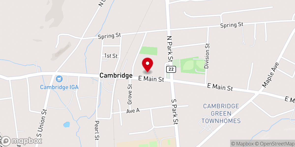 Map showing location of Embury Methodist Church