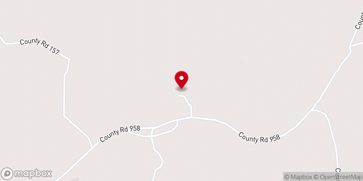 Map showing location of Carter's Branch Missionary Baptist Church
