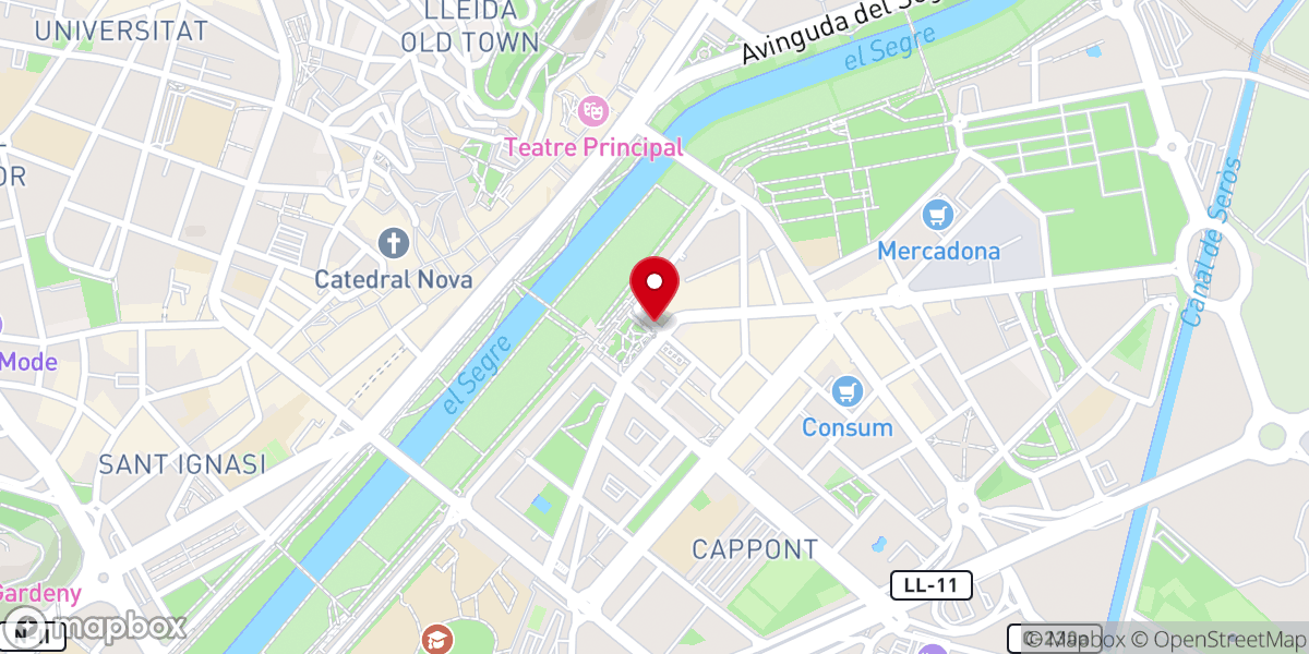 Map showing location of Parkia Blas de Infante