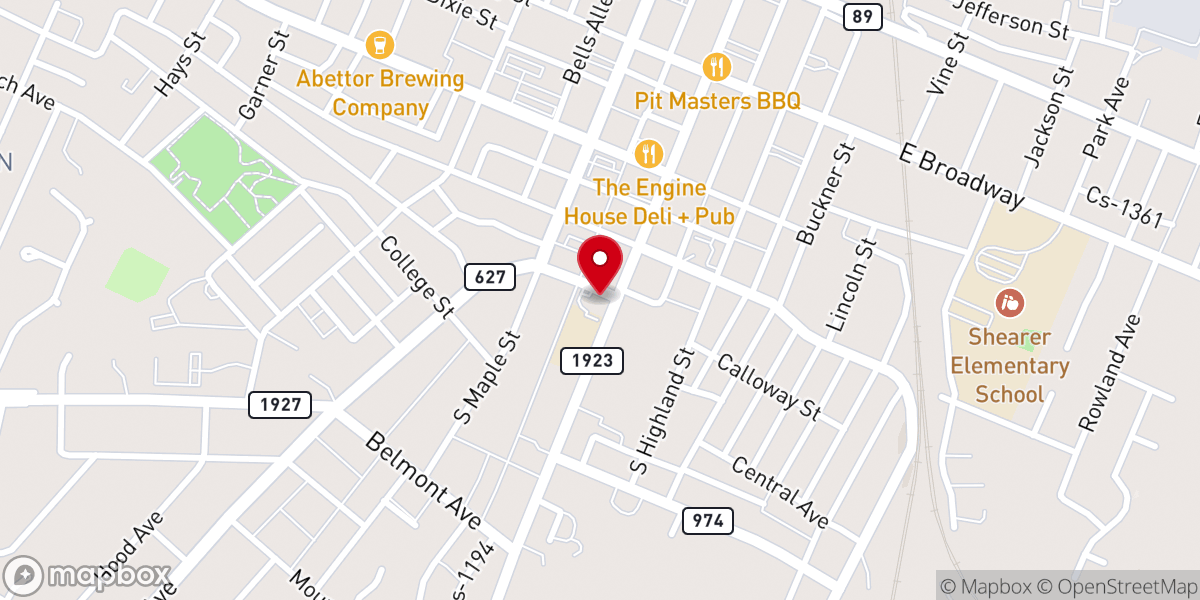 Map showing location of Saint Joseph Catholic Church
