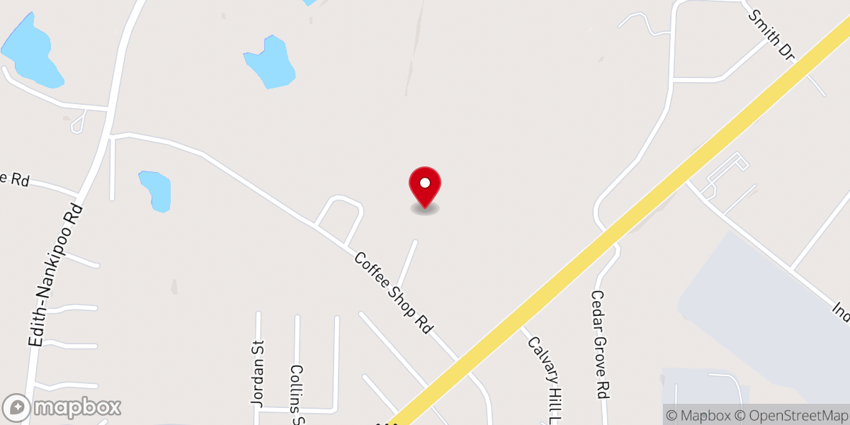Map showing location of New Life Fellowship