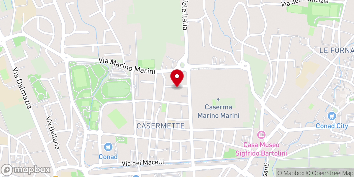 Map showing location of Chiesa Cristiana