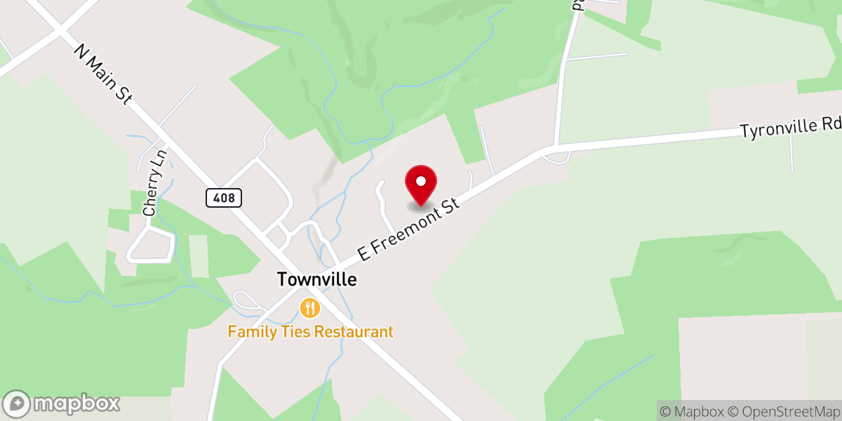 Map showing location of The Rose Chapel