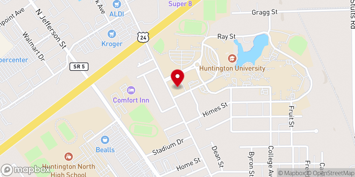 Map showing location of Church of the United Brethren