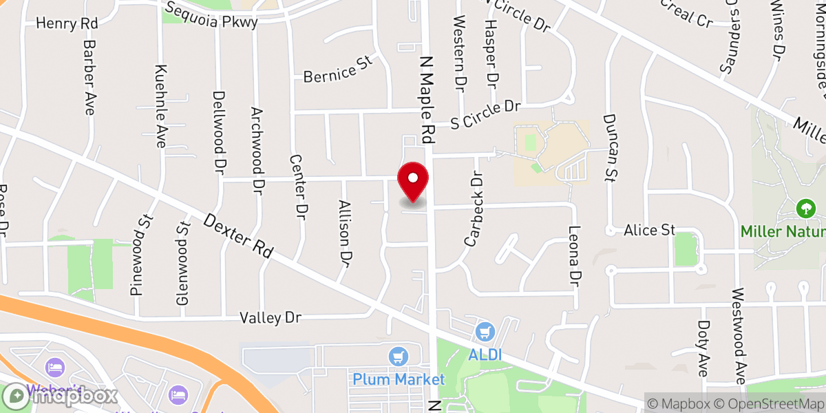 Map showing location of Little Flock Church