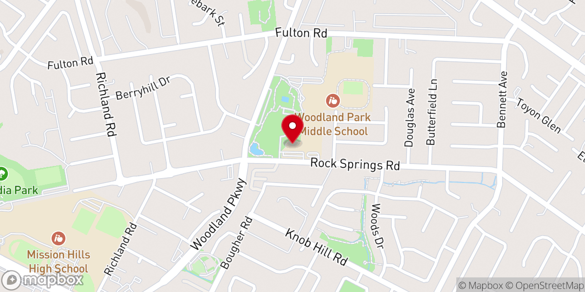 Map showing location of The Bridge Church