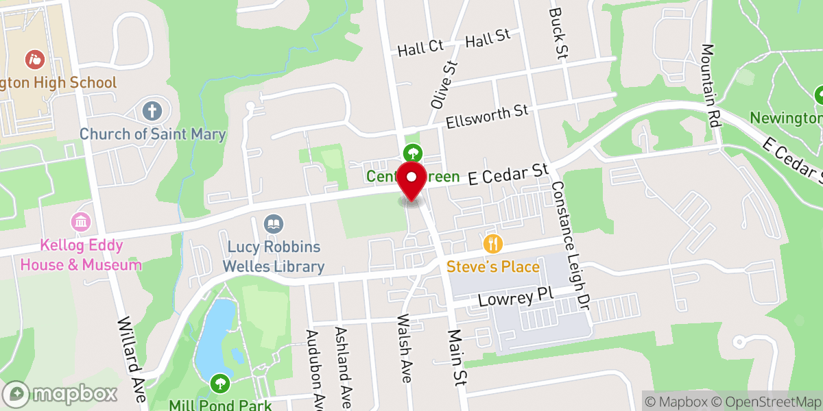 Map showing location of Church of Christ Congregational
