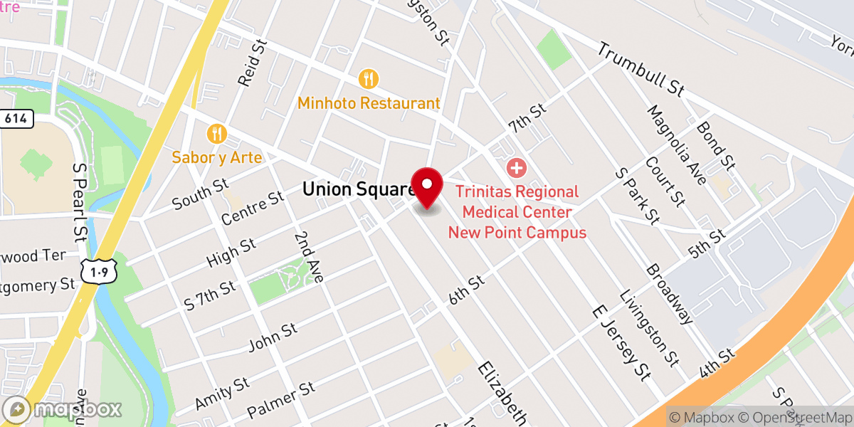 Map showing location of Iglesia Evangelizacion Msnr