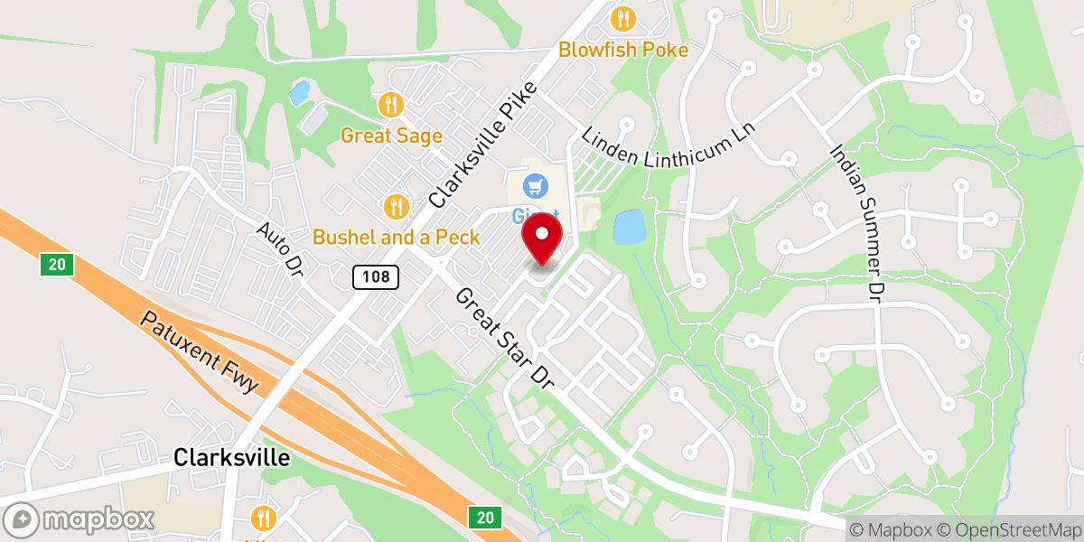 Map showing location of Claret Hall