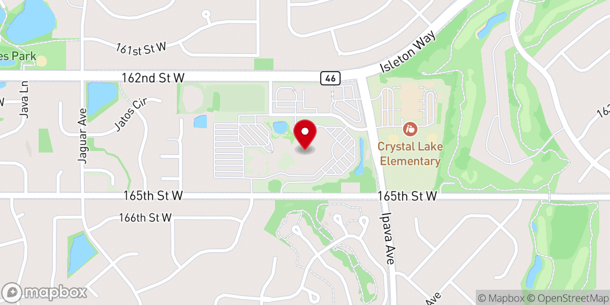 Map showing location of Hosanna Church - Lakeville