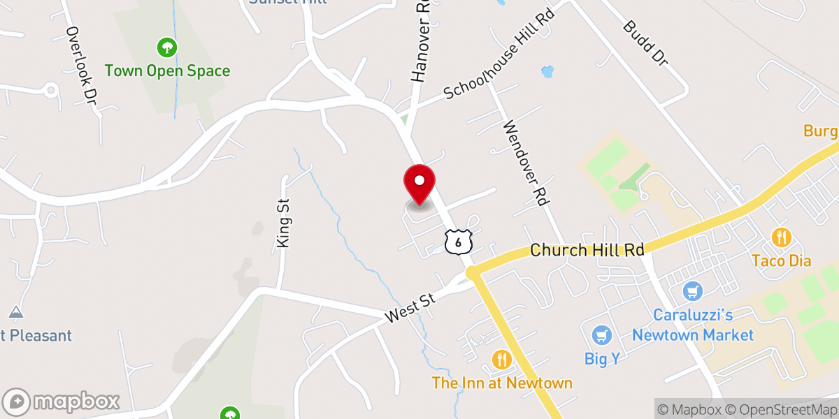 Map showing location of Newtown Christian Fellowship