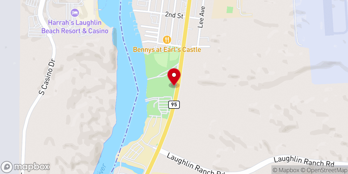 Map showing location of Colorado River Museum