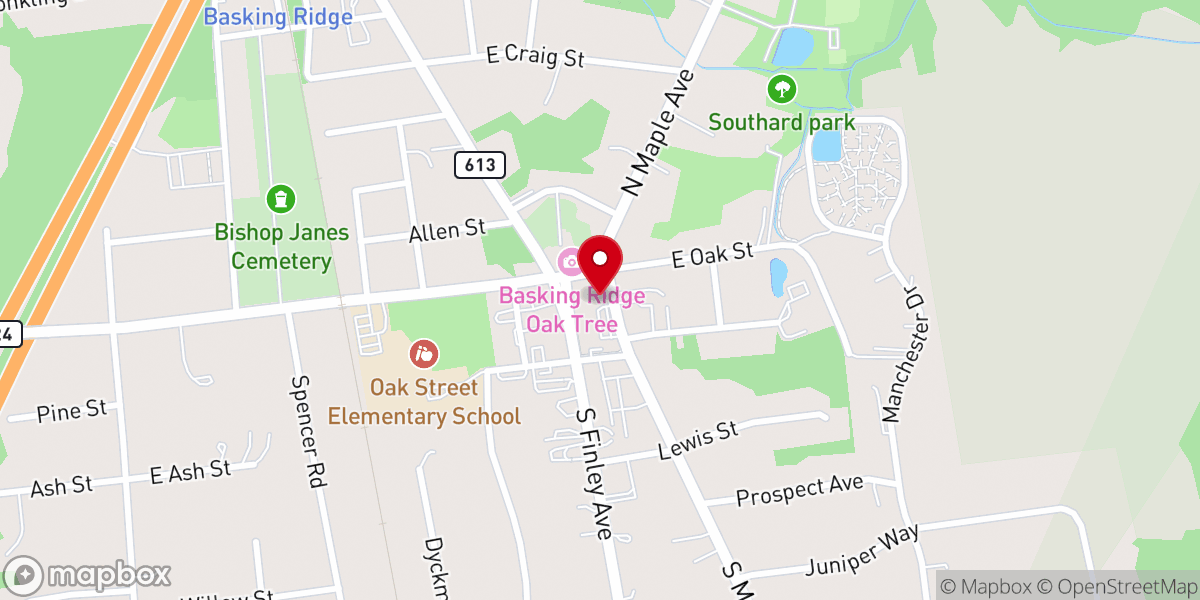 Map showing location of Bishop Janes United Methodist Church