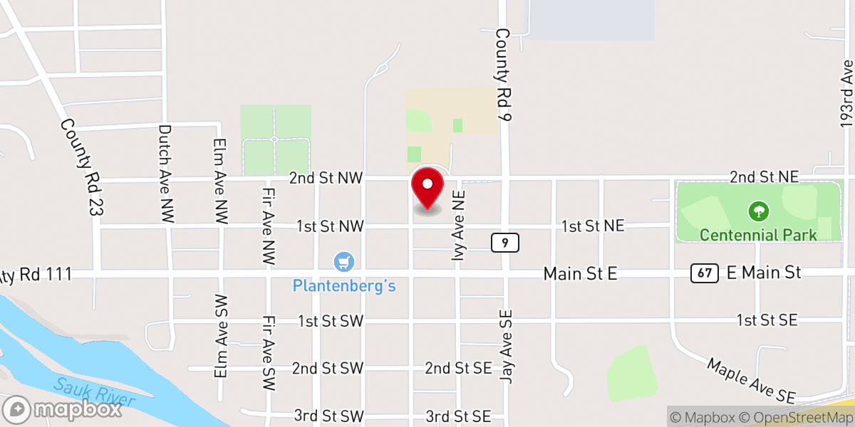 Map showing location of The Church of Saints Peter & Paul