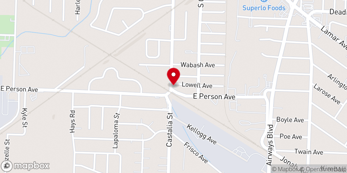Map showing location of Greater Gethsemane Baptist Church