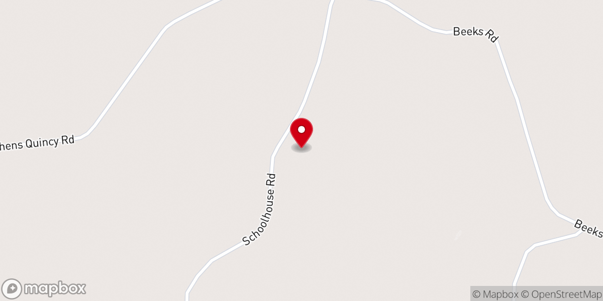 Map showing location of Athens Independent Methodist Church