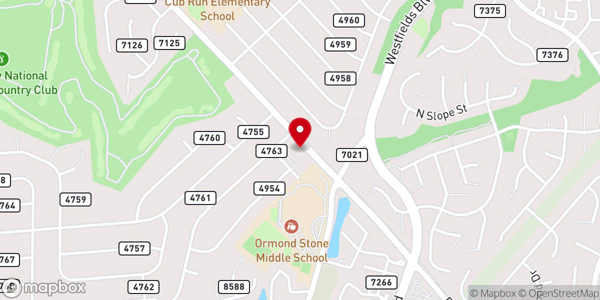 Map showing location of Saint Andrew Lutheran Church
