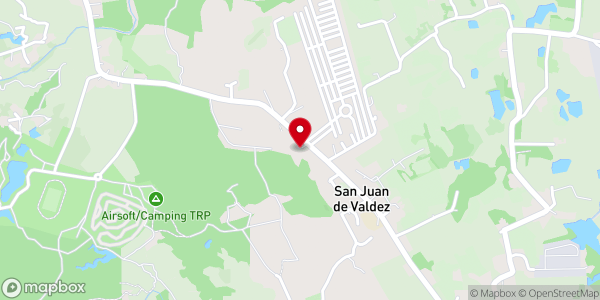 Map showing location of Tarlac First Baptist Church San Juan De Valdez