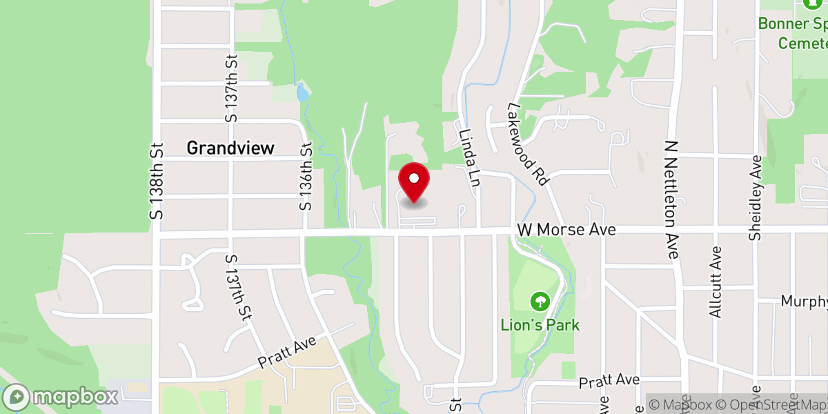 Map showing location of Bonner Springs United Methodist Church