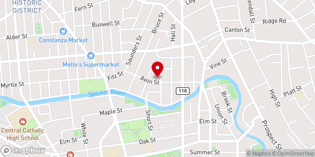 Map showing location of Community Baptist Church