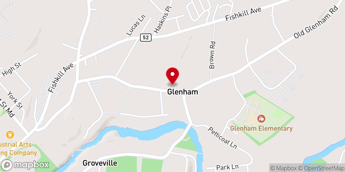 Map showing location of Hope Church