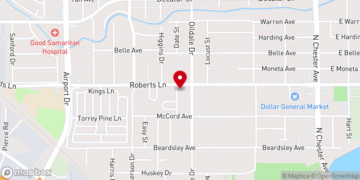 Map showing location of Sunshine Full Gospel Church