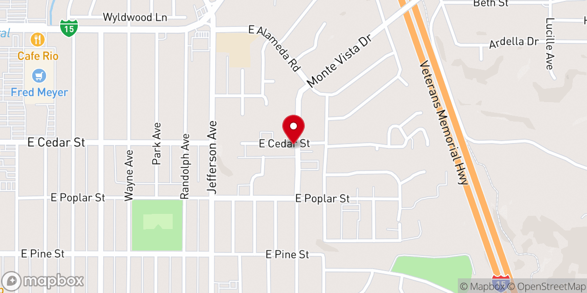 Map showing location of Cornerstone Chapel Church LLC