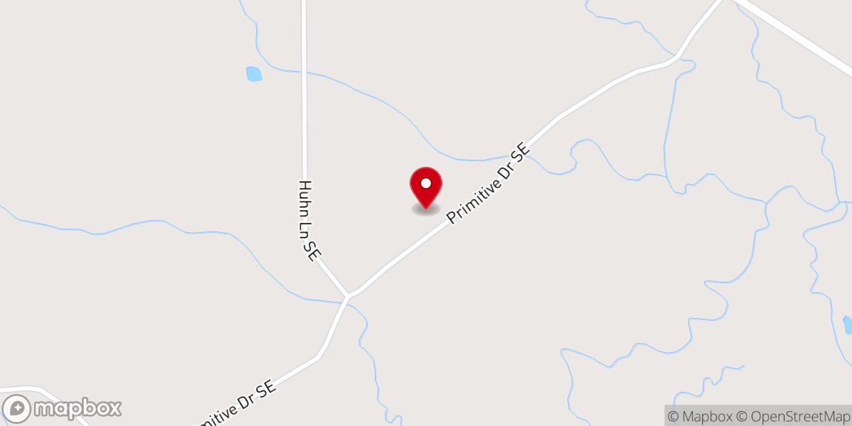 Map showing location of Union Primitive Baptist Church