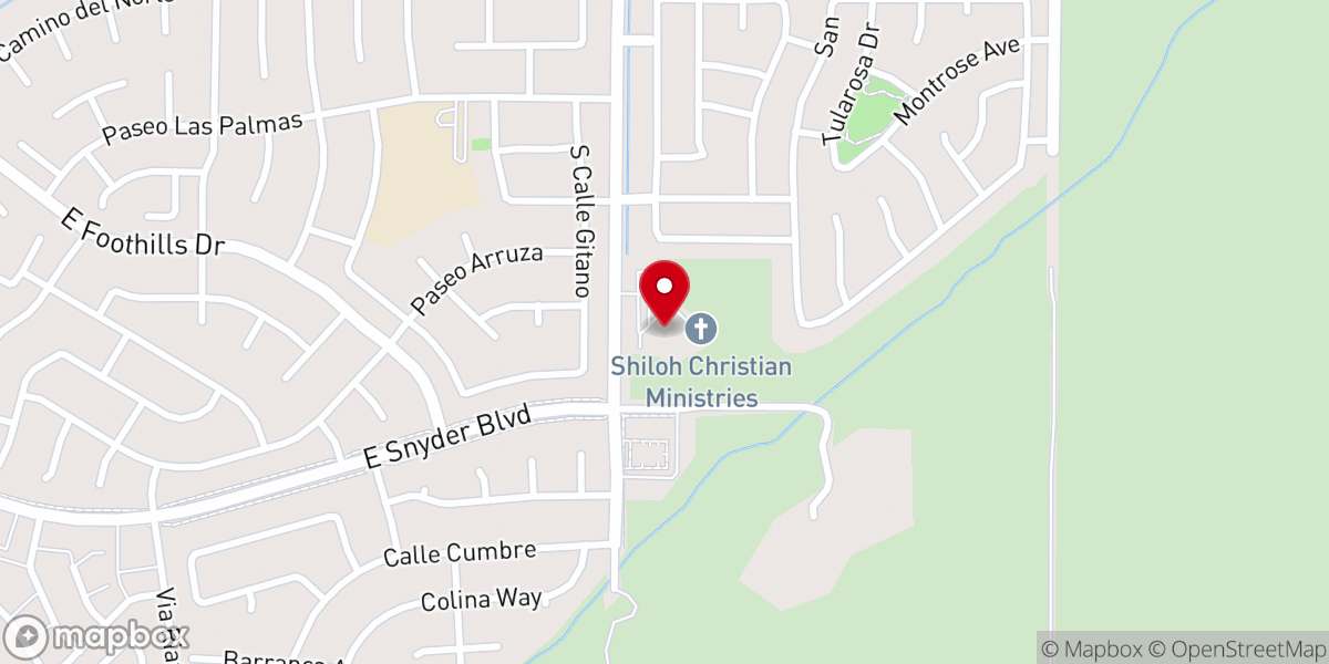 Map showing location of Shiloh Christian Ministries