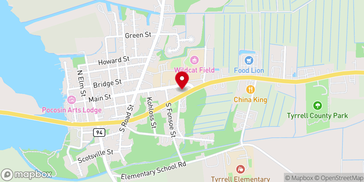 Map showing location of All Souls Cathoic Mission
