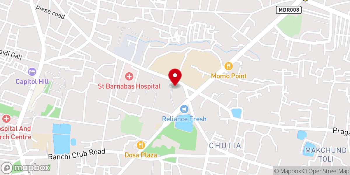 Map showing location of St. Paul's Cathedral ( C.N.I )