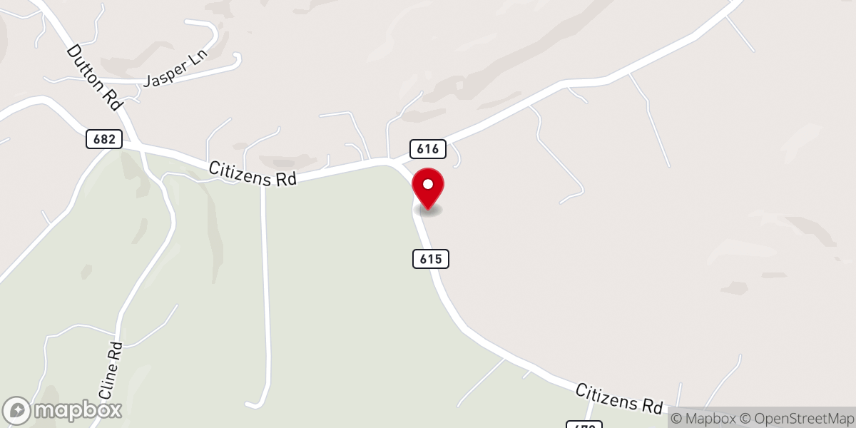 Map showing location of Riddles Memorial Church