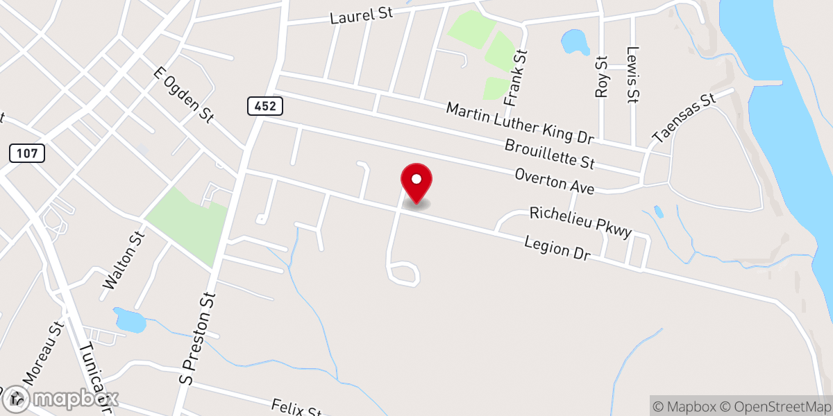 Map showing location of Marksville Housing Authority