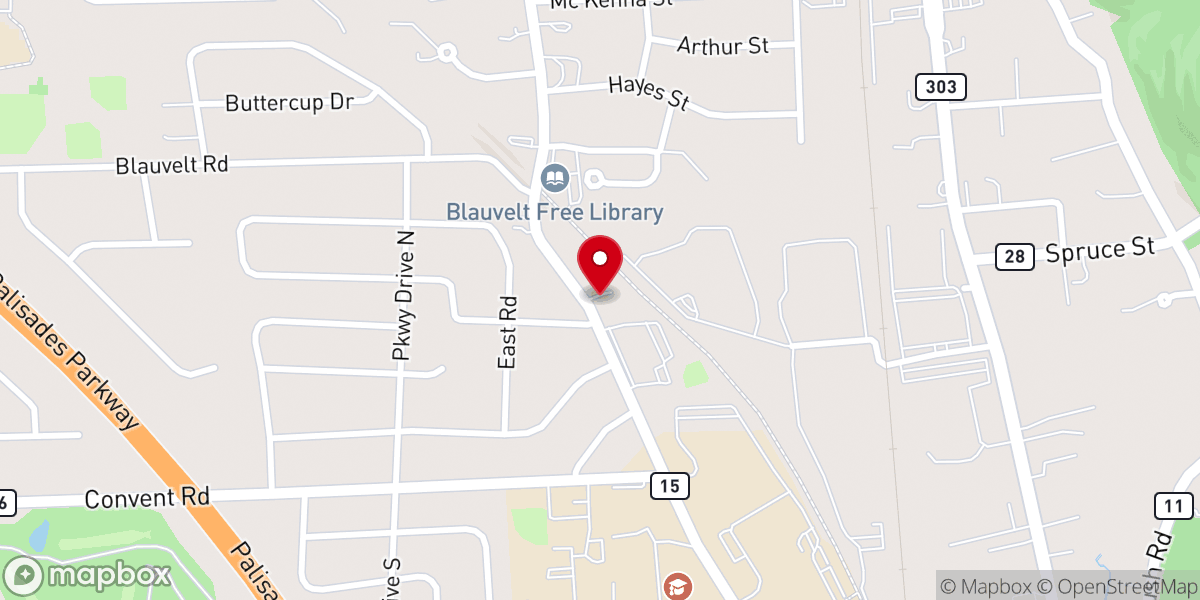 Map showing location of St. Catharine's Rectory (Parish office)