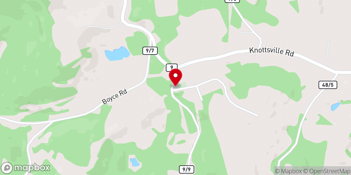 Map showing location of Wesley Chapel United Methodist Church