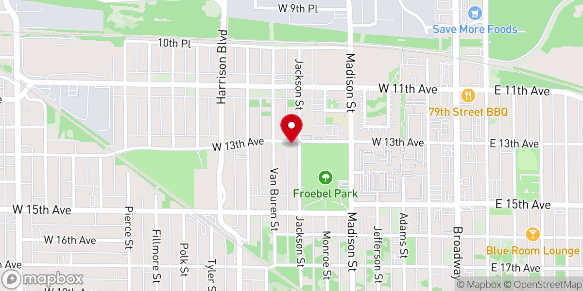 Map showing location of Saint Lukes African Methodist Episcopal Zion Church