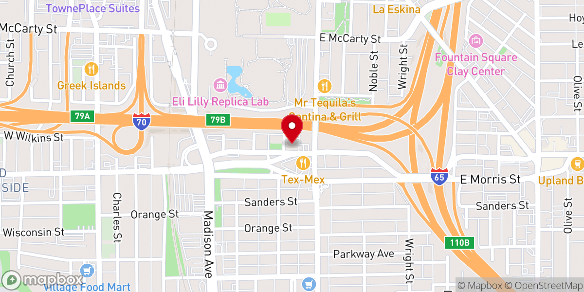 Map showing location of Immanuel United Church of Christ