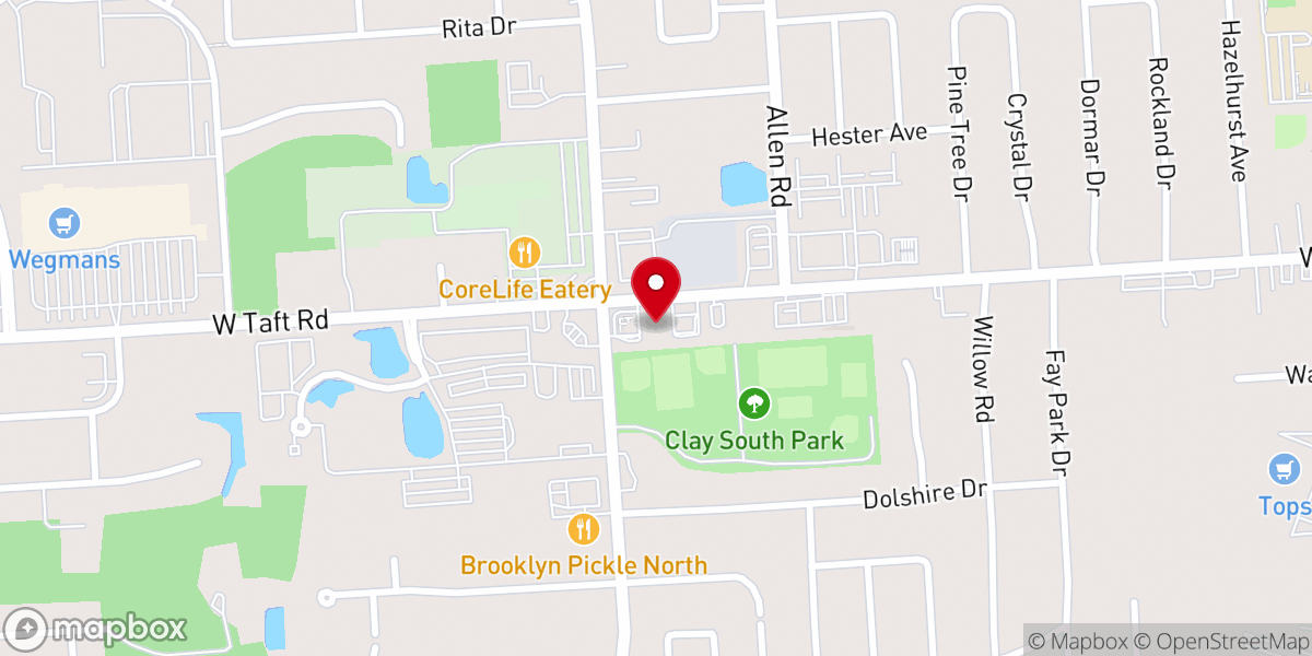Map showing location of Central New York Marian Center