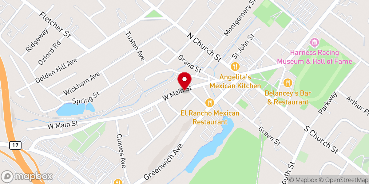 Map showing location of Olivet Chapel