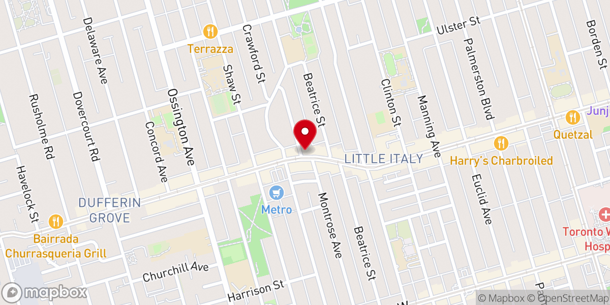 Map showing location of Christian Spiritual Ministries Inc., Toronto Branch