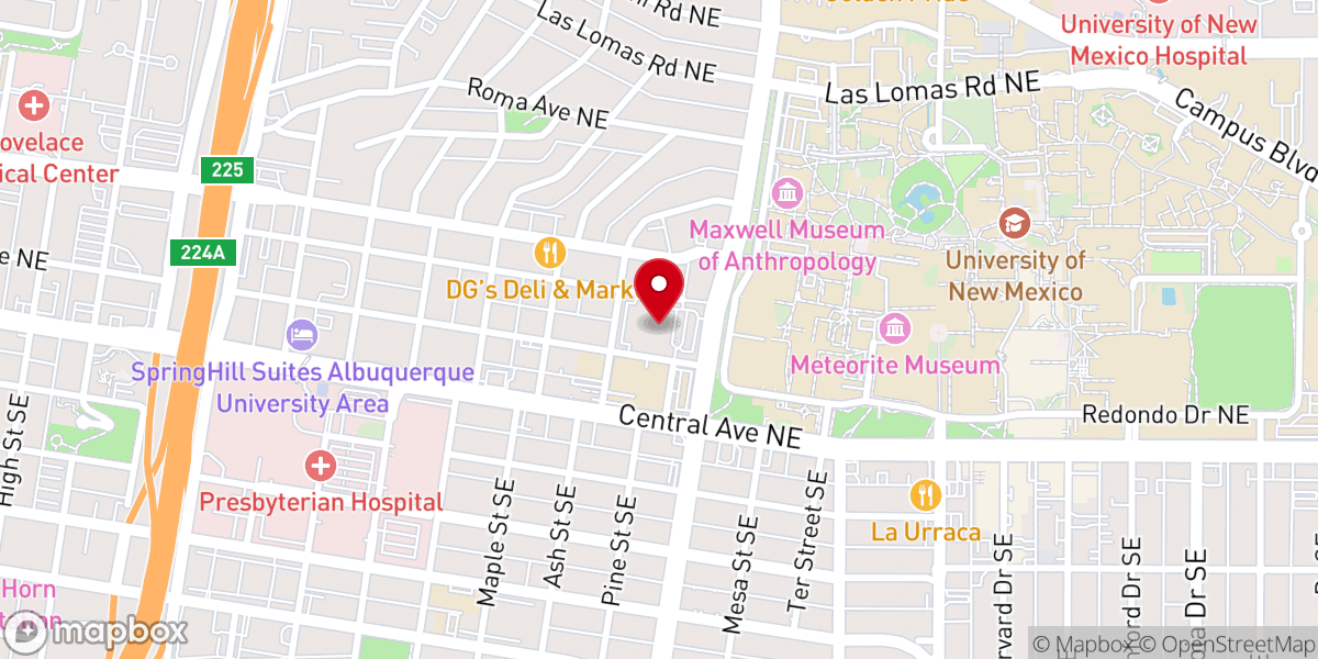 Map showing location of Central United Methodist Church